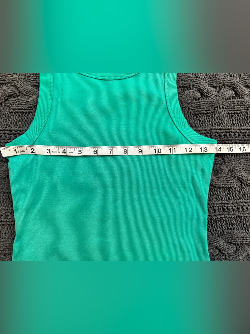 DSG Green Ribbed Tank Top (Women's, Medium) - Picture 5 of 7